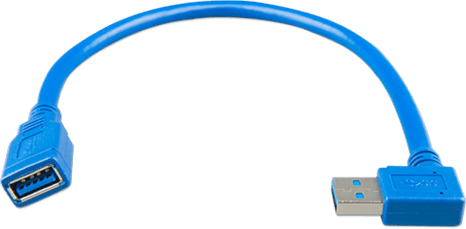 Καλώδιο επέκτασης USB με ορθή γωνία στη μία πλευρά