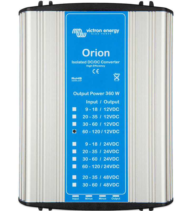 Μετατροπείς DC-DC Orion Απομονωμένοι, 360W και μοντέλα ειδικών εφαρμογών