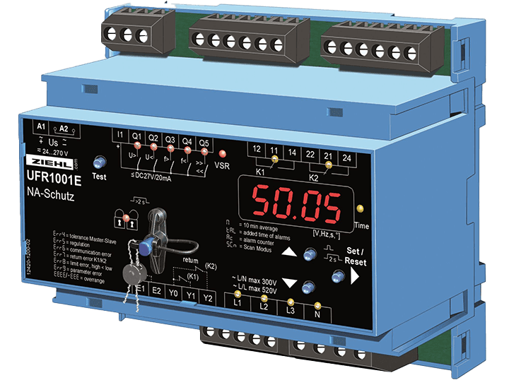 Ziehl Ρελέ τάσης και συχνότητας UFR1001E