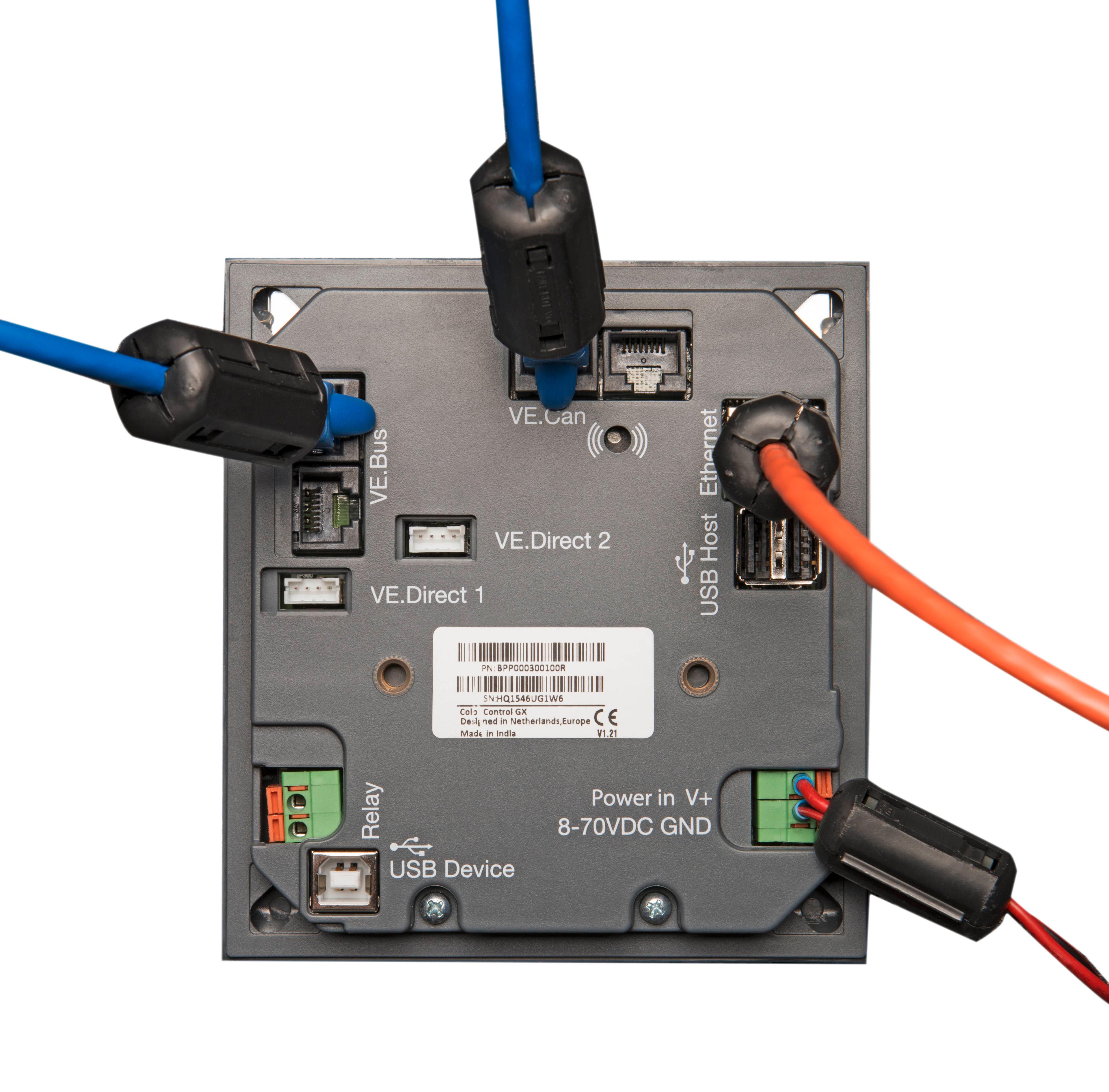 Color Control GX (backside with cables) thumbnail