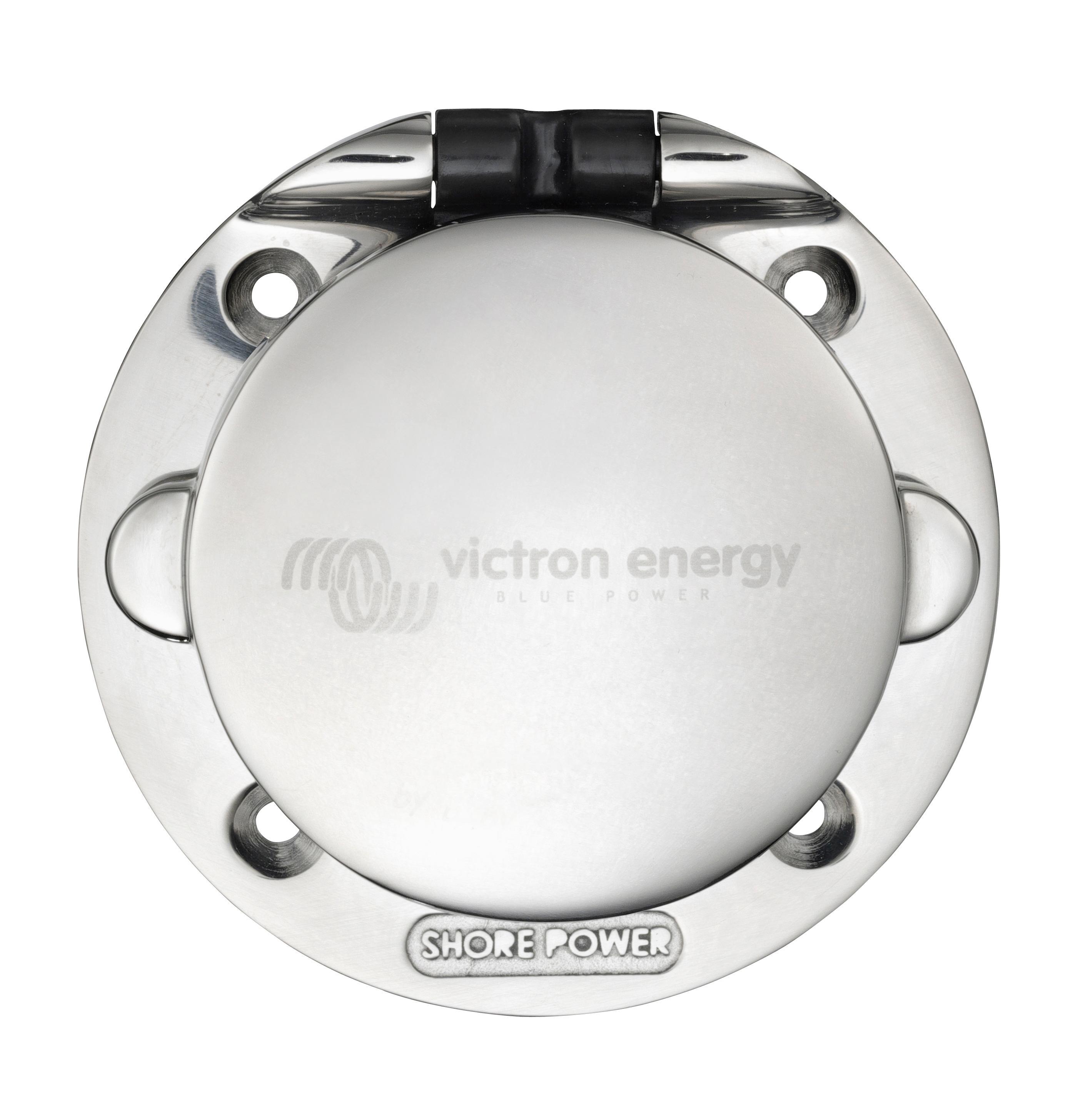 Stainless Steel Power Inlet with cover (front closed) thumbnail