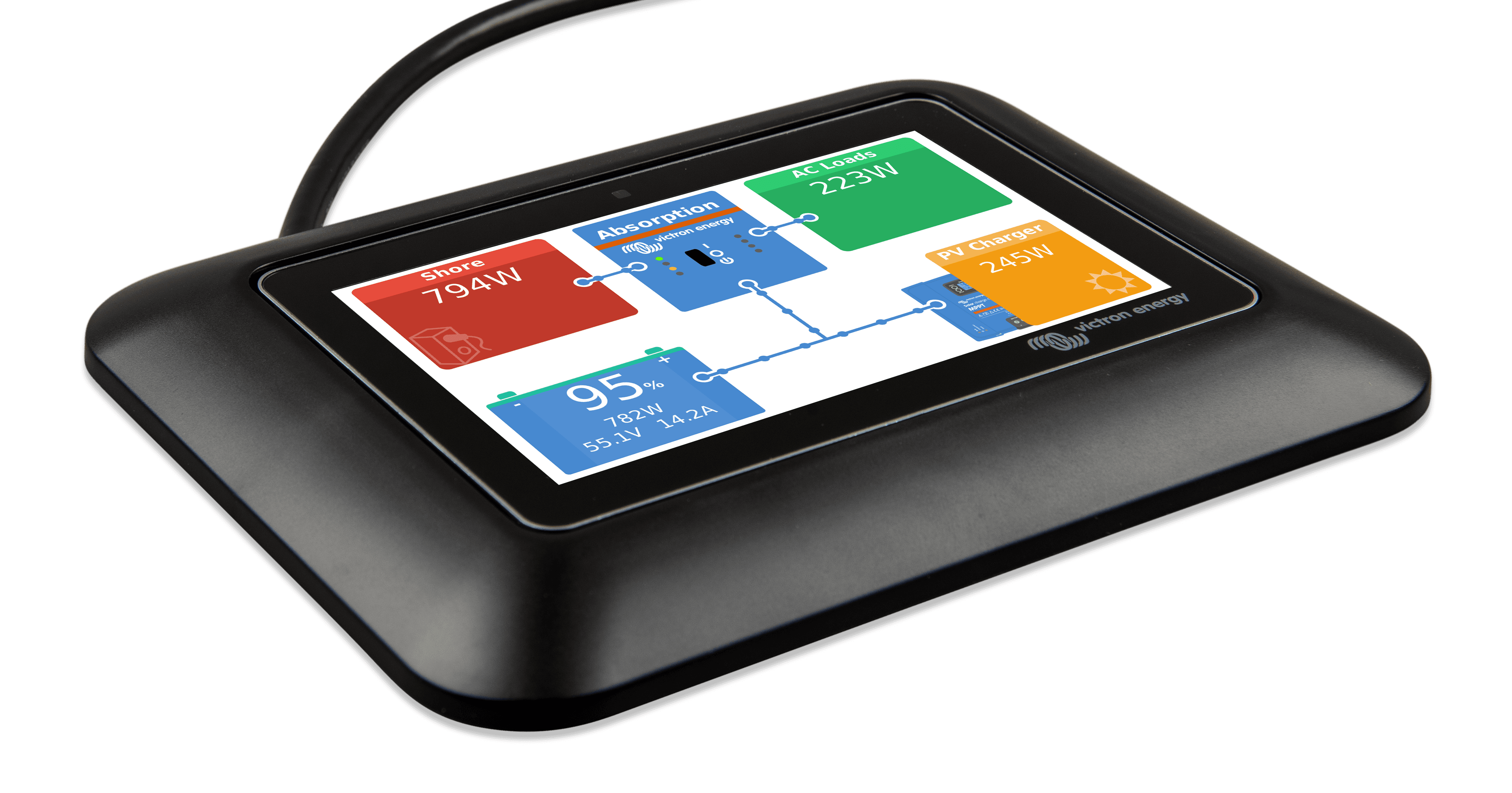 GX Touch adapter for CCGX cut-out (right)nw  thumbnail