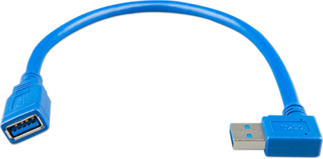 Καλώδιο επέκτασης USB με ορθή γωνία στη μία πλευρά